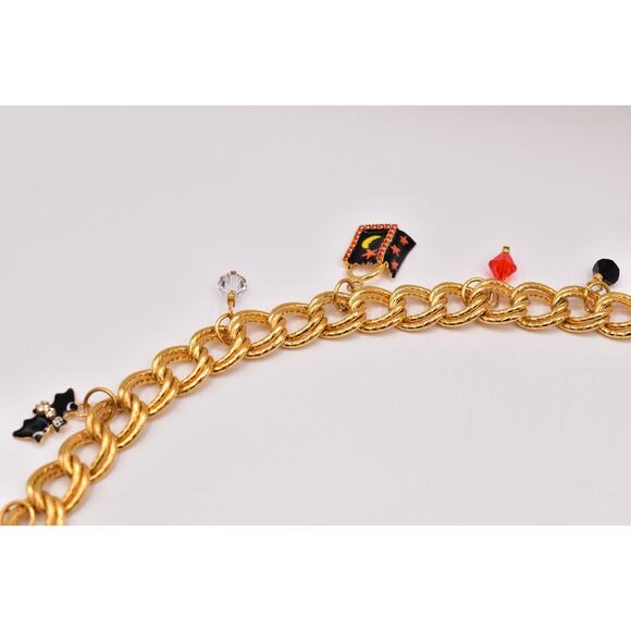 Lunch At The Ritz Halloween Belt Chain Rhinestone Crystal Pumpkin Witch Spider main image 10